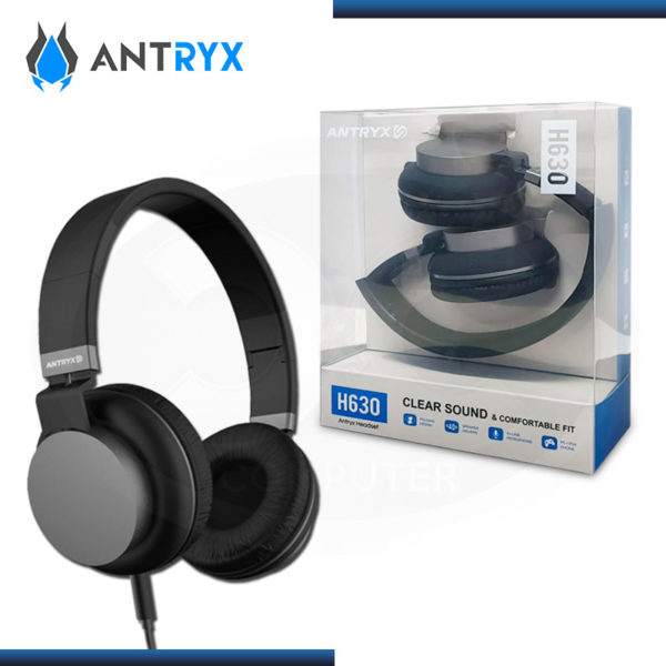 AURICULARES ANTRYX H630 BLACK CON MICROFONO