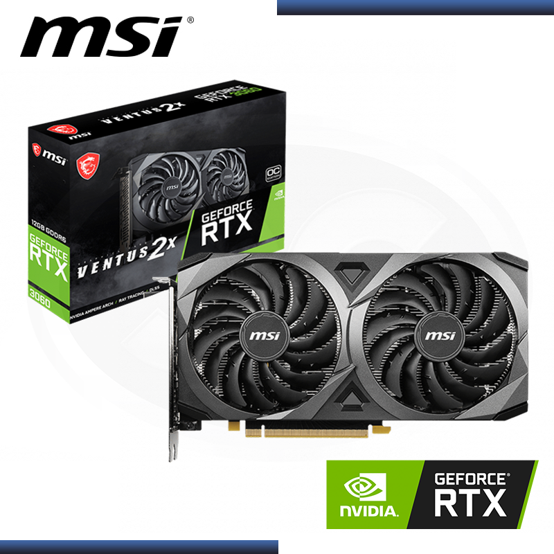 Msi Geforce Rtx 3060 12gb Gddr6 192bits Ventus 2x Oc Jhankor Jhankor Computer And Tecnologi