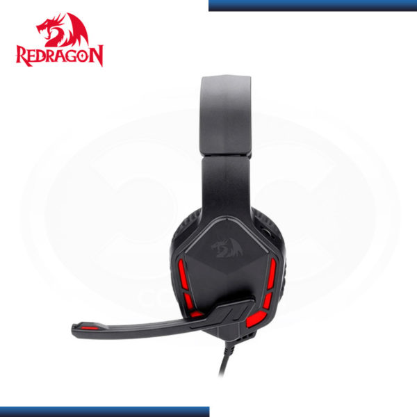 AUDIFONO REDRAGON THEMIS 2 H220N BLACK RED CON MICROFONO - Imagen 5
