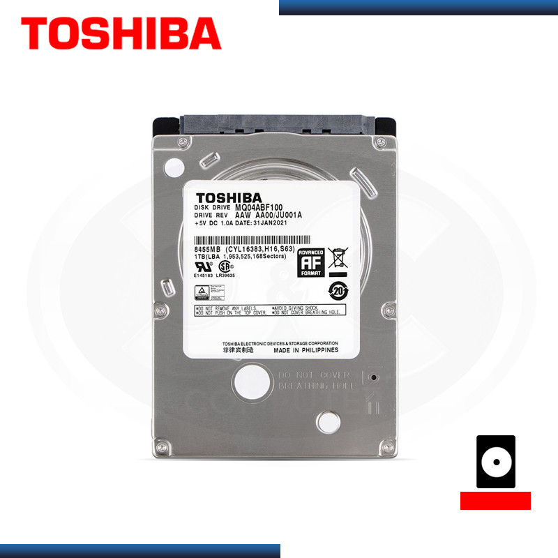 DISCO 1TB TOSHIBA SATA3 2.5" 5400RPM - Jhankor | Jhankor - computer and tecnologi
