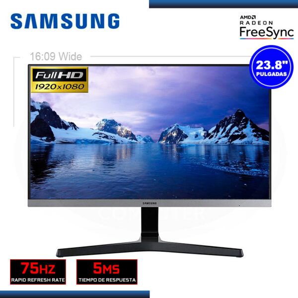 MONITOR LED 23.8" SAMSUNG LS24R35AFHNXZA 1920x1080 HDMI VGA 5MS/75Hz/FREESYNC