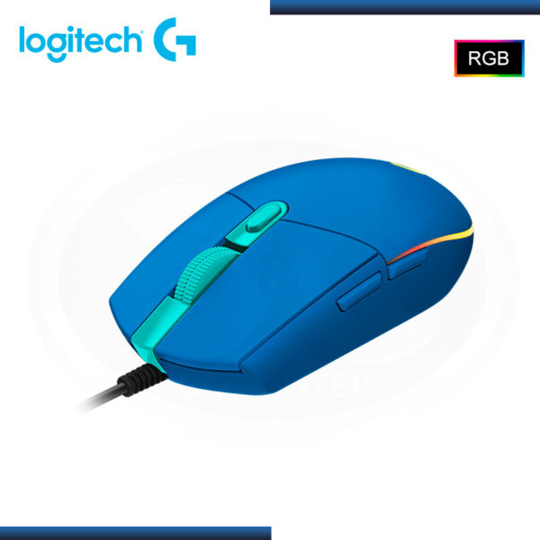 MOUSE LOGITECH G G203 RGB LIGHTSYNC 8000 DPI BLUE USB - Imagen 4
