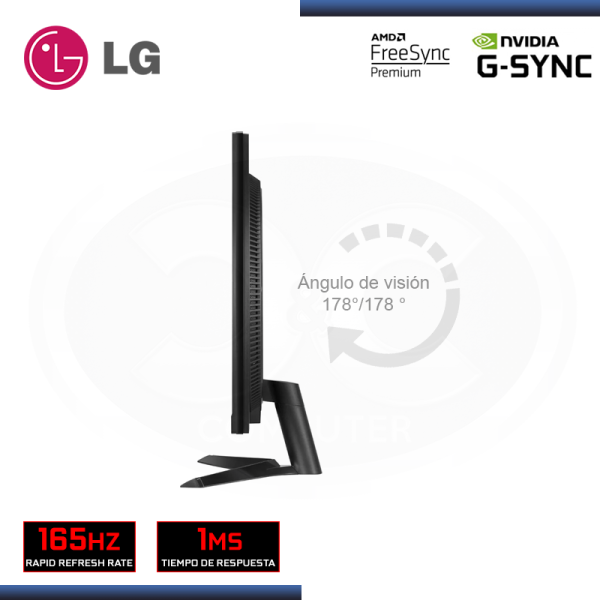 MONITOR LED 31.5" LG 32GN50R-B ULTRAGEAR 1920x1080 HDMI DP 1MS/165HZ/FREESYNC PREMIUM/ COMPATIBLE NVIDIA G-SYNC - Imagen 2