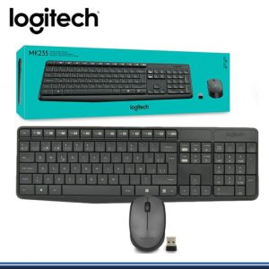 KIT LOGITECH MK235 WIRELESS TECLADO + MOUSE BLACK ESPAÑOL USB
